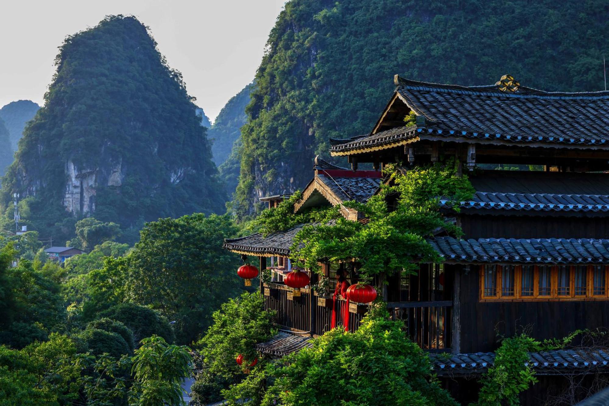Yangshuo Tea Cozy--One Way Free Pick Up From Airport Or Ts 4 Nights Guest House Bagian luar foto